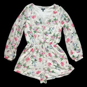 EXPRESS Floral Romper Women’s Small Petite